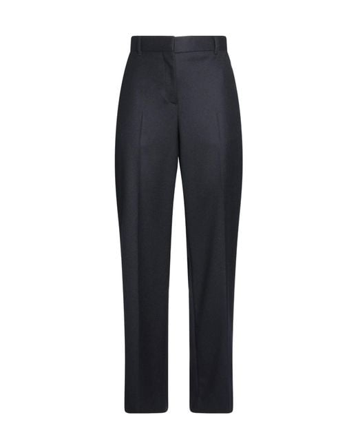 Burberry Blue Loose Knit Trousers