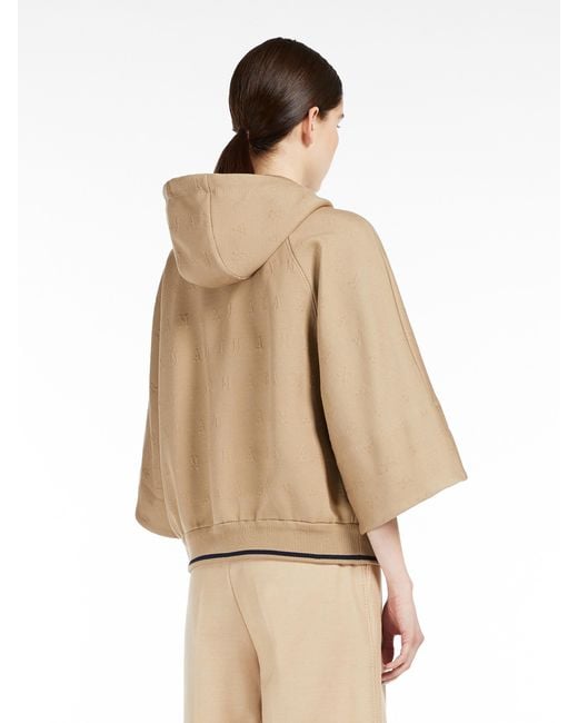 Max Mara Natural Zipper Hooded Casual Jacket