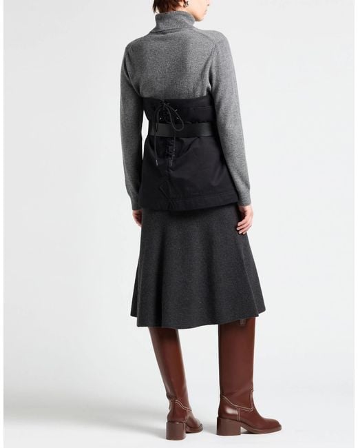 Maison Margiela Black Minimalist Solid Color Bodysuit