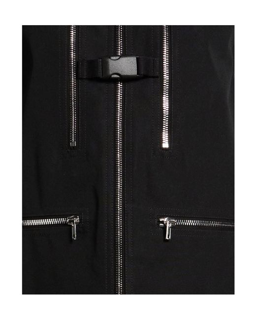 Rick Owens Black Full-Length Jacket