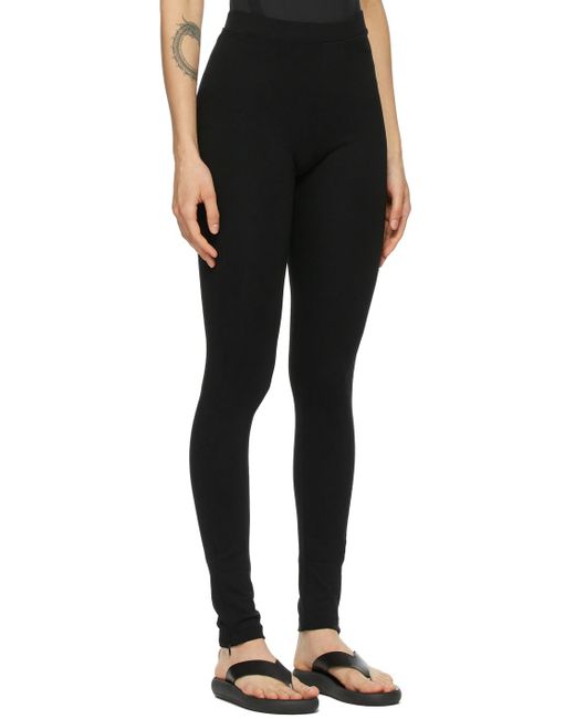 Totême Black Totême Zip Leggings Pants