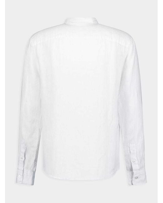 James Perse White Classic Long Sleeved Shirt for men