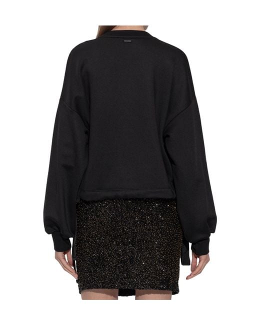 AllSaints Black Lele Drawstring Sweatshirt