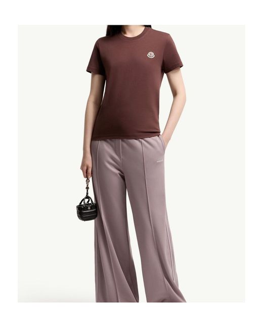 Moncler Purple Logo Patch Three-Pack Of T-Shirts