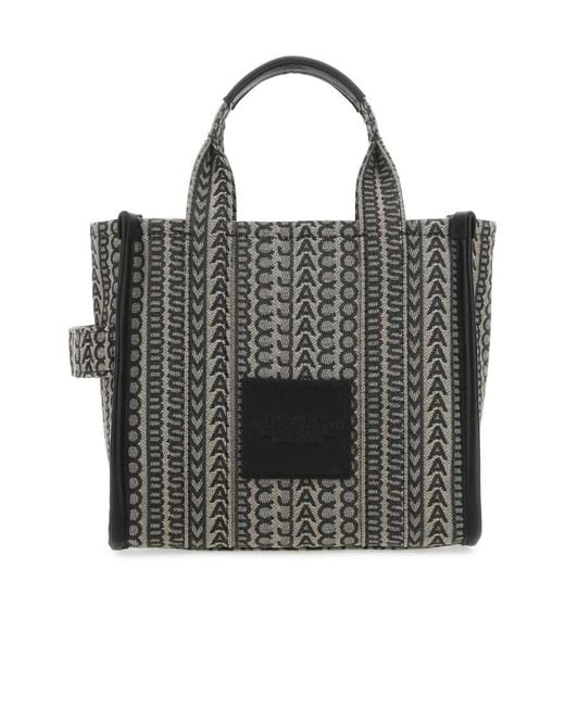 Marc Jacobs Black The Monogram Zipped Small Tote Bag