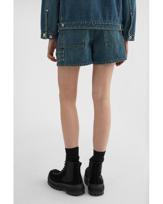 Jil Sander Blue Denim Shorts