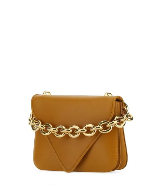 Bottega Veneta Brown Mount Leather Crossbody Bag
