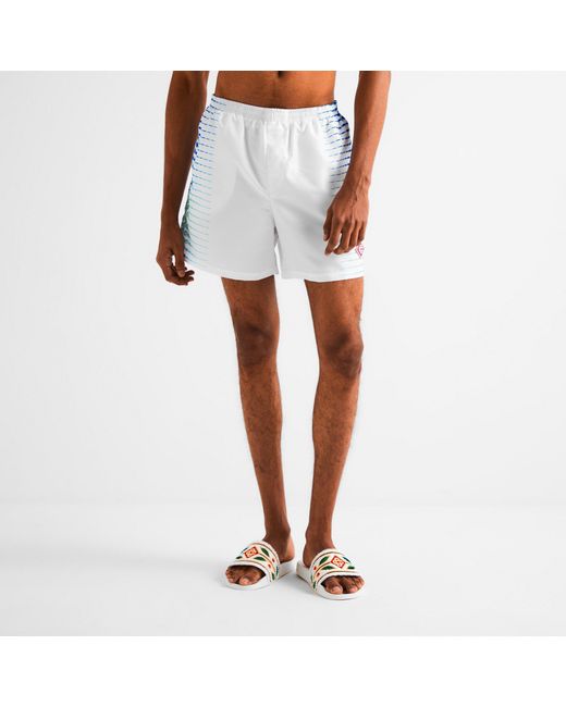 Casablanca White Logo-Detail Shorts for men
