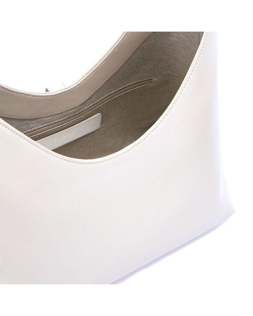Furla White Goccia Medium Hobo Bag
