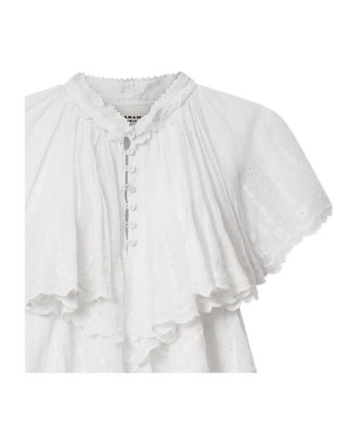 Isabel Marant White Lorna Top