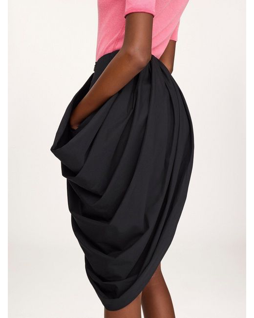 Chloé Black Knee-Length Wrap Skirt