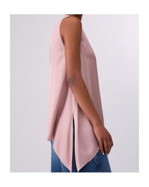 Liu Jo Natural Satin Top With Bow