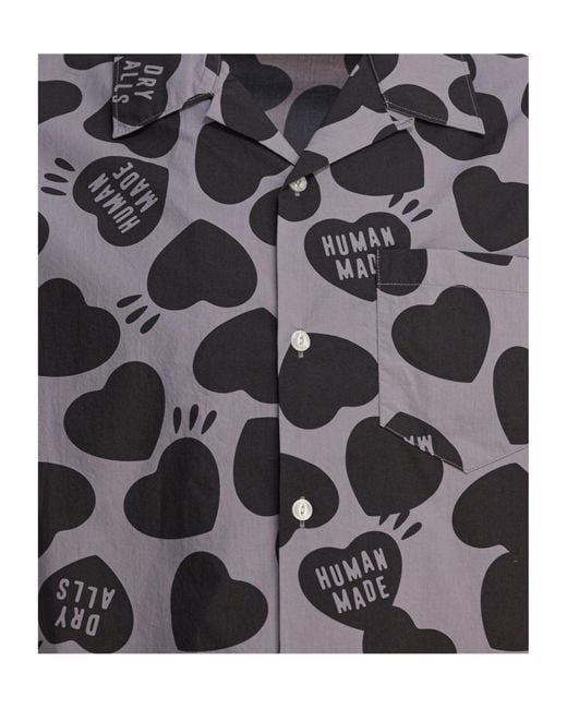Human Made Black Heart Vacation Shirt for men