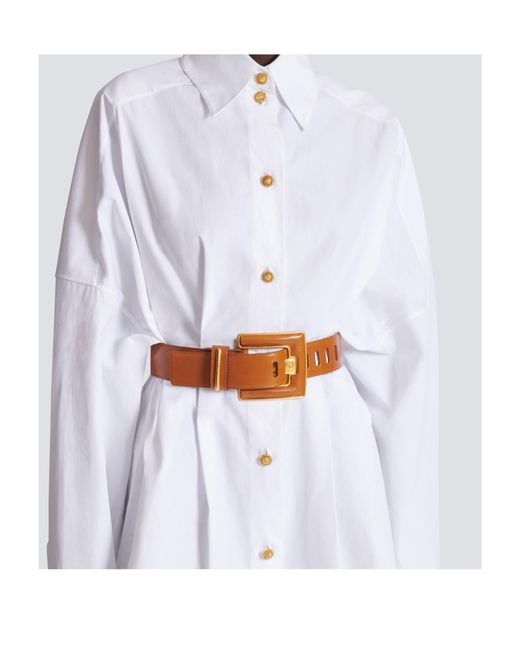 Balmain Brown Anthem Belt