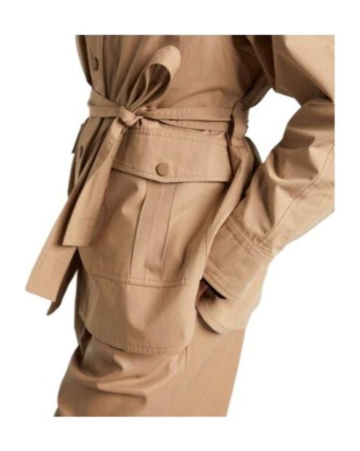 Yves Salomon Natural Lightweight Cotton Jacket