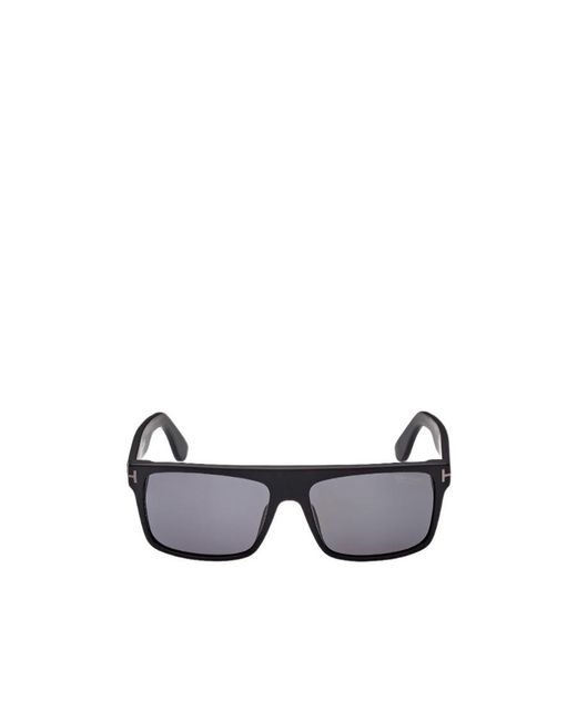 Tom Ford White Eyewear Philippe Rectangle Frame Sunglasses