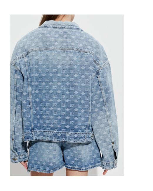 DSquared² Blue Buttoned Denim Jacket