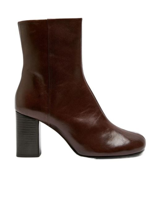 Lemaire Brown Anatomic 80 Leather Boots