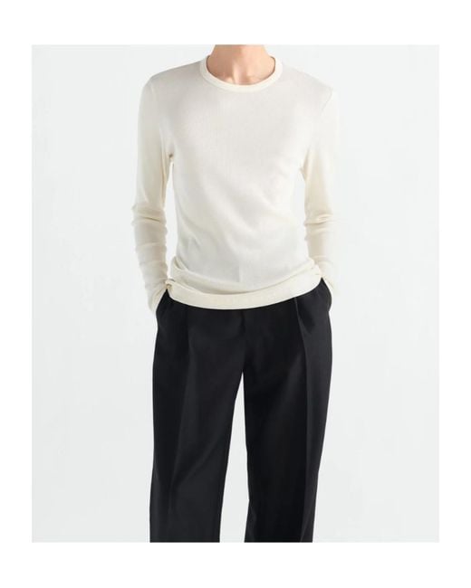 Lemaire White Long-Sleeve Top for men