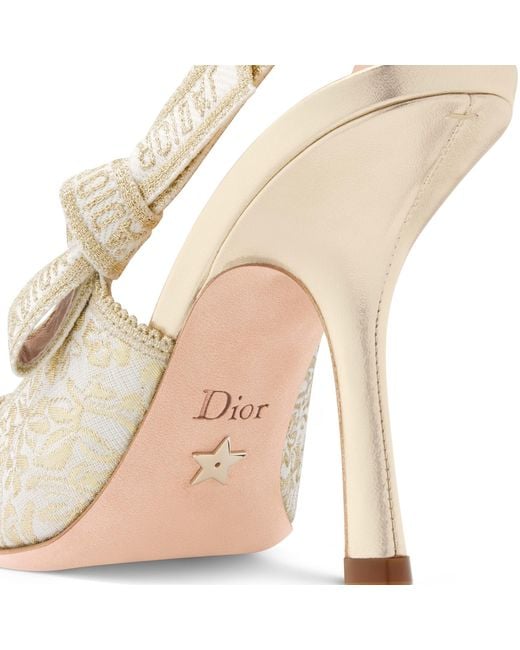 Dior White J'A Slingback Pump
