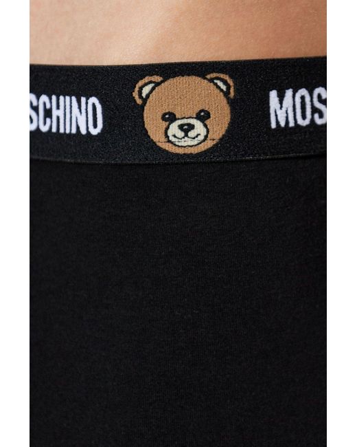 Moschino White Iconic Teddy Boxer Briefs for men