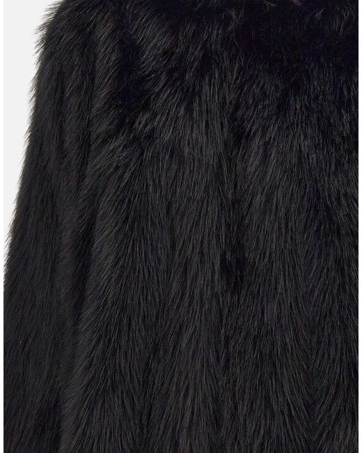 Kaos Blue Faux Fur Coat