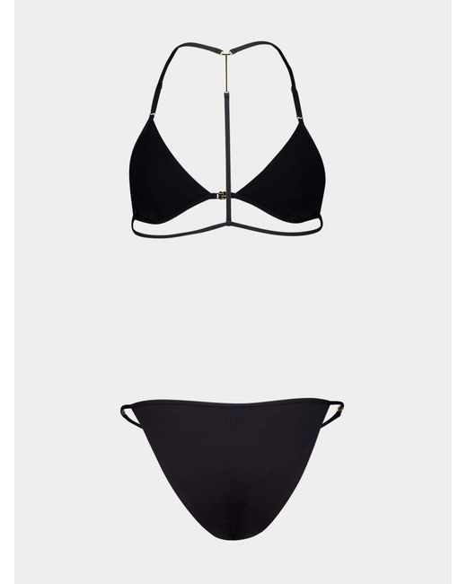 Tom Ford White T Triangle Bikini Set Beachwear