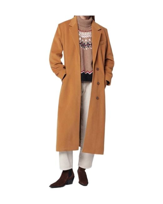Isabel Marant Brown Camel Wool Blend Coat