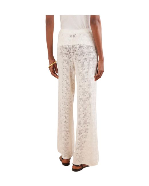 Loulou de Saison White Seashell Knit Pants
