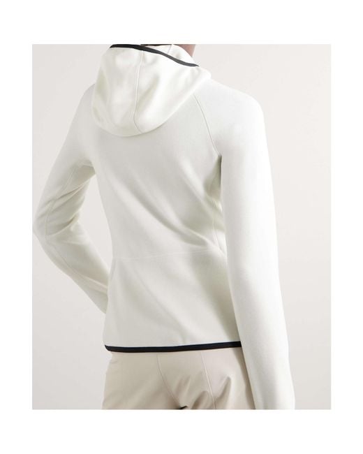 Moncler White Long Sleeve Sweatshirt Jacket