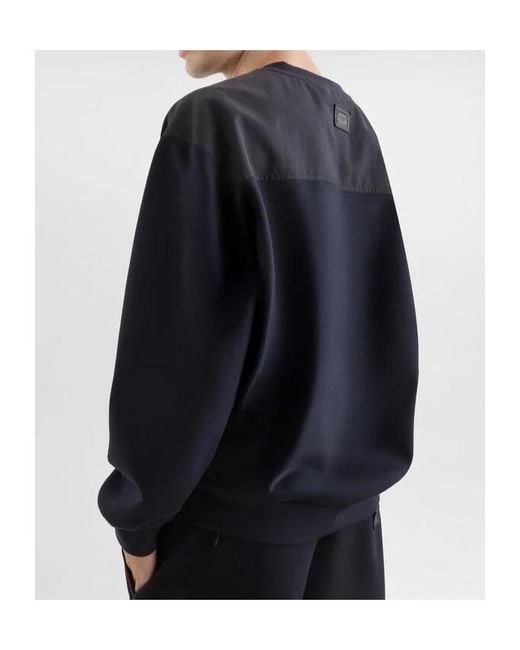 Dolce & Gabbana Blue Cotton-Blend Double-Faced Sweatshirt for men
