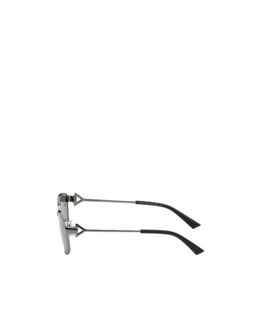 Bottega Veneta Metallic Logo Sunglasses for men