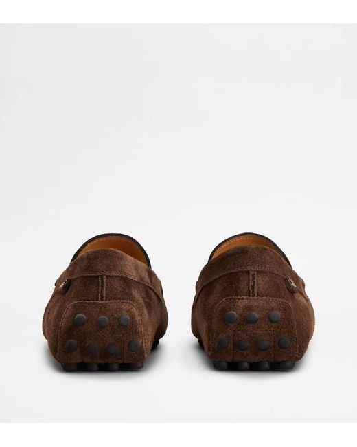 Tod's Brown Gommino Driving Loafers