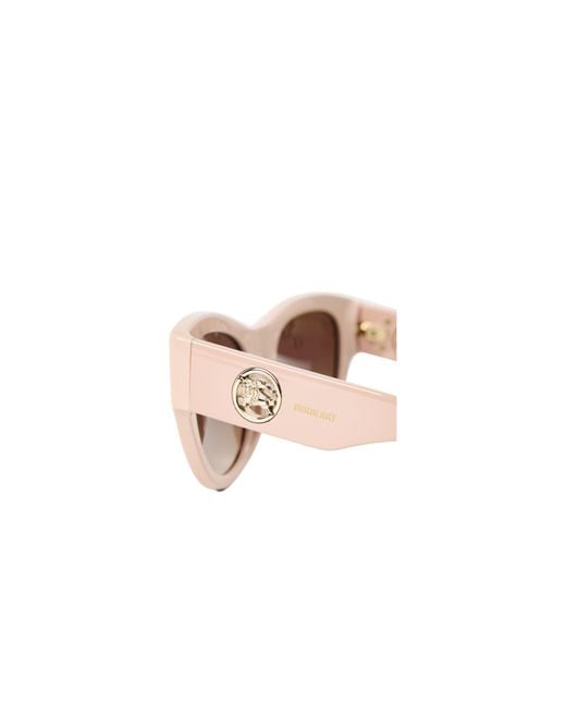 Burberry White Cat's Eye Gradient Tea Lens Sunglasses