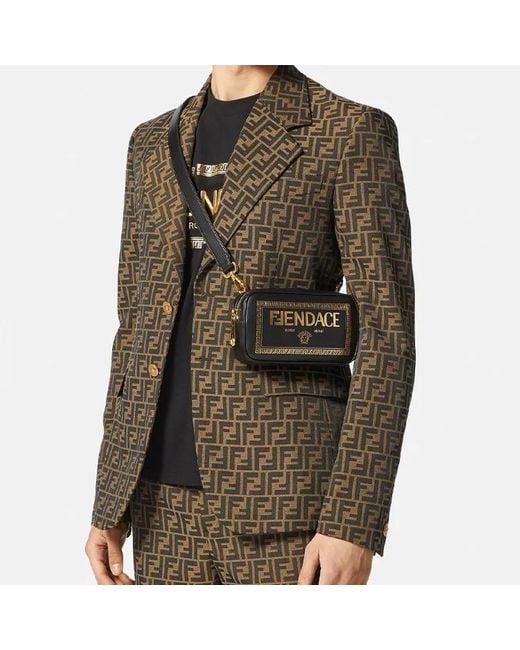 Versace White Zipper Shoulder Bag