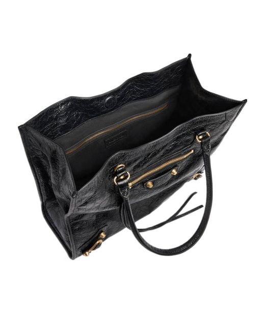Balenciaga Black Le City Tote Bag