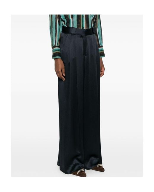 Blazé Milano Blue Satin Pants