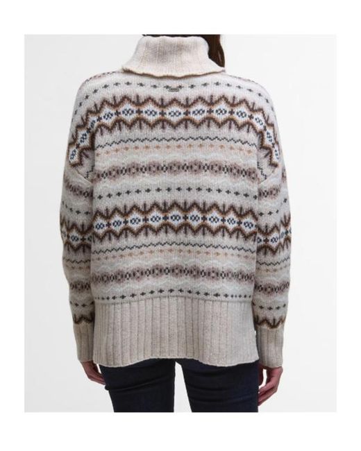 Barbour Gray Turtleneck Sweater