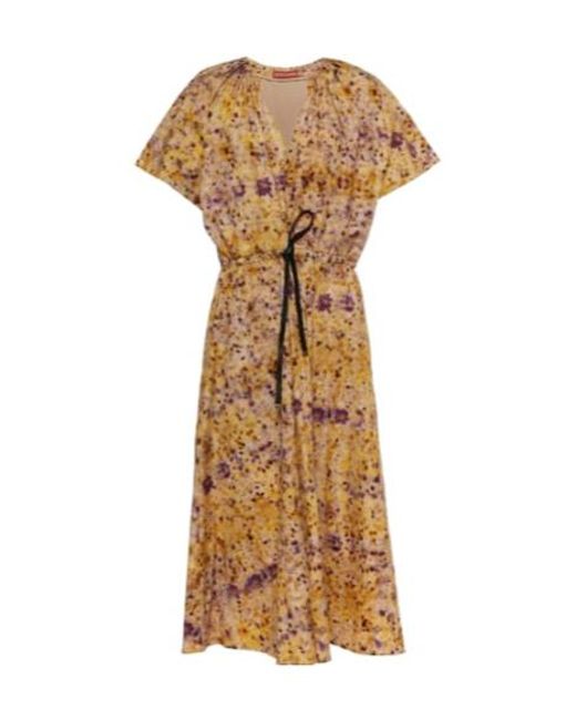 Altuzarra Metallic Romy Floral Cotton Midi Dress