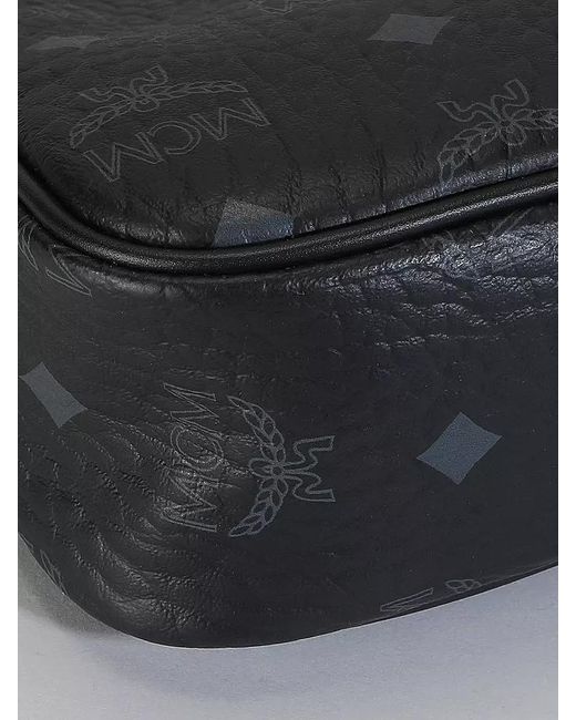 MCM Gray Aren Vi Small Shoulder Bag