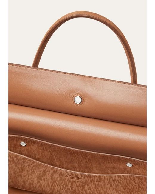 Loro Piana Brown Loom L32 Tote