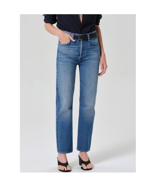 Citizens of Humanity Blue Blaine Straight-Leg Jeans