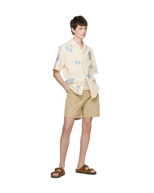 Nanushka Natural Elasticated-Waist Shorts for men