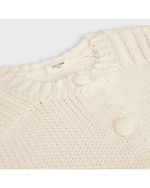 Céline White Cardigan