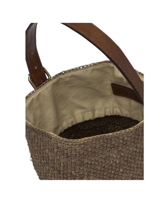 IBELIV Brown Top Handle Handbag