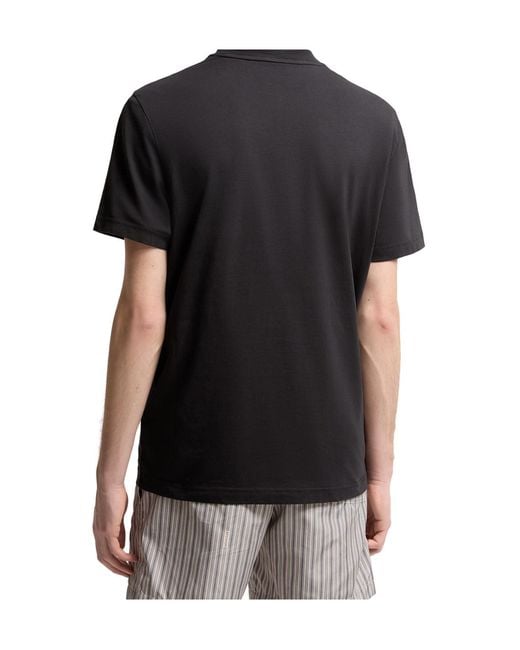 Moncler Black Logo Patch Crewneck T-Shirt for men