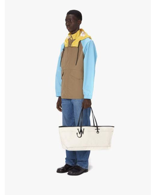 J.W. Anderson Green Colour-Block Parka Jacket for men