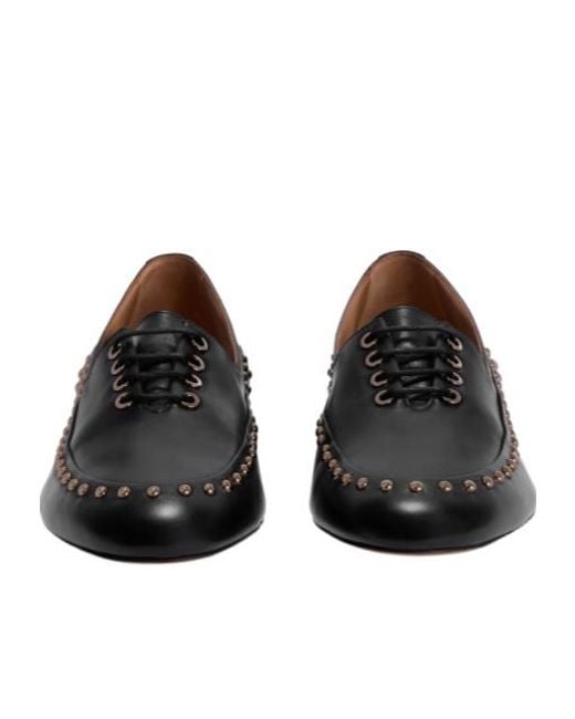 Jil Sander Black Elyss Studded Flat Shoes