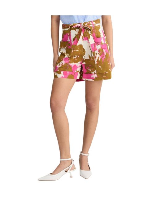Liu Jo Red Poplin Shorts