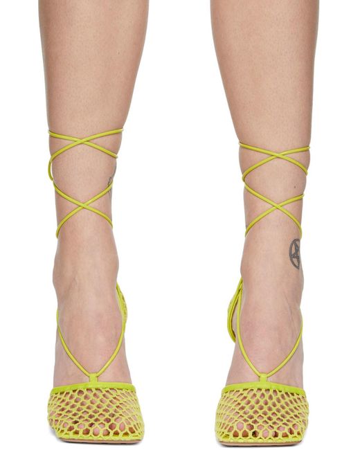 Bottega Veneta Yellow Stretch Sandals